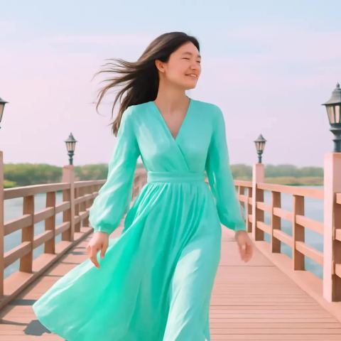 Ảnh bìa vuông bài hát Tà áo qua cầu gỗ — nhạc Pop lãng mạn