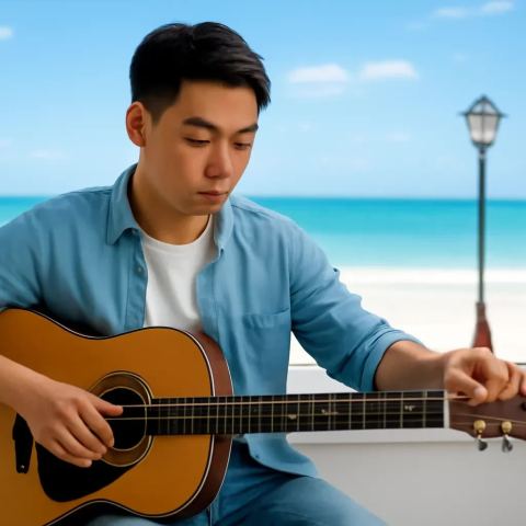 Ảnh bìa vuông bài hát Cây đàn không ai lên dây — nhạc Ballad buồn
