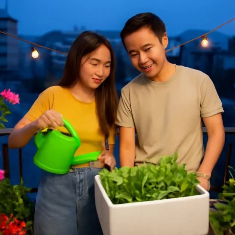 Ảnh bìa vuông bài hát Ban công hai mét — nhạc Rap nhẹ nhàng