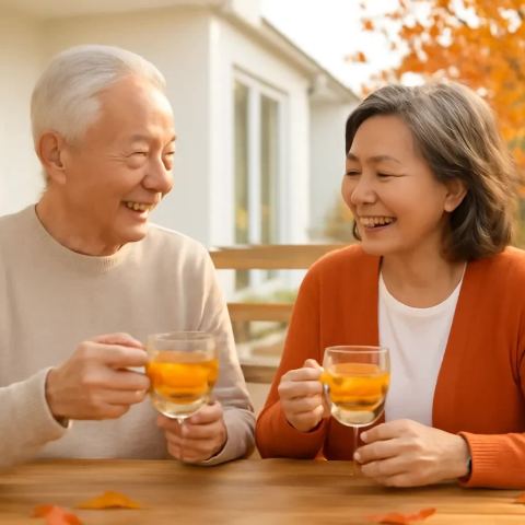 Ảnh bìa vuông bài hát Tách trà hoa cúc buổi chiều — nhạc Ballad lãng mạn