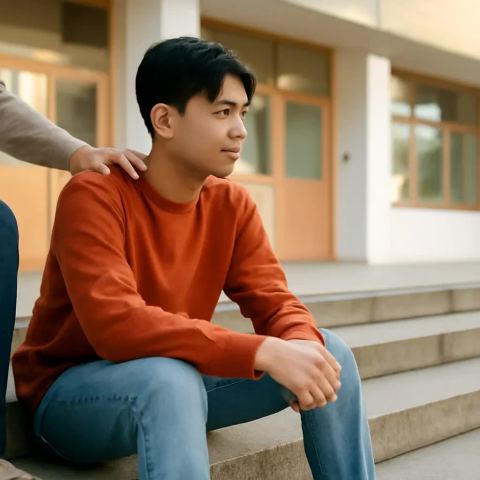 Ảnh bìa vuông bài hát Ba nhắn một câu — nhạc Ballad nhẹ nhàng