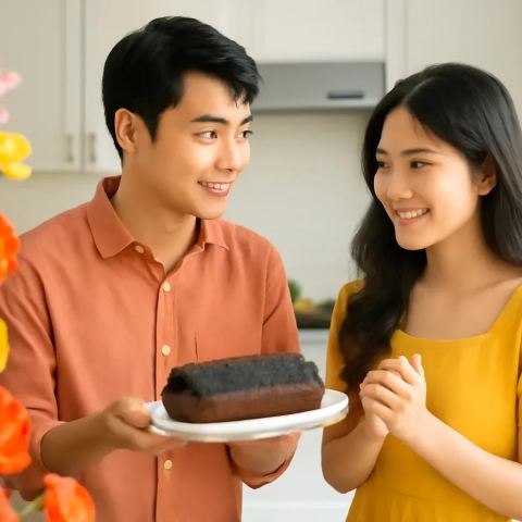 Ảnh bìa vuông bài hát Bánh khúc cây cháy cạnh — nhạc Pop lãng mạn