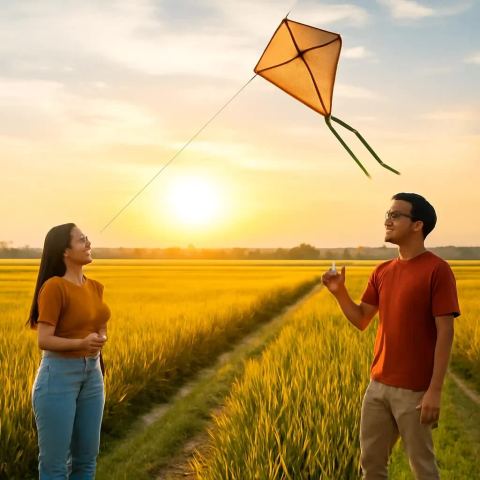 Ảnh bìa vuông bài hát Lá thư buộc dây diều — nhạc Bolero lãng mạn