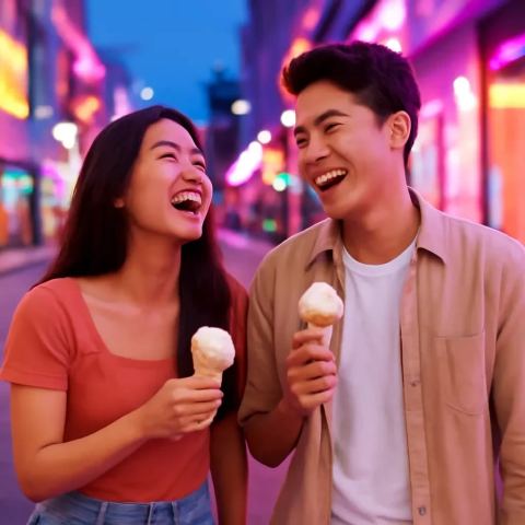 Ảnh bìa vuông bài hát Kem ốc quế chảy tay — nhạc Pop lãng mạn