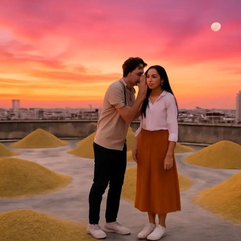 Ảnh bìa vuông bài hát Hẹn nhau sau sân phơi — nhạc Bolero lãng mạn