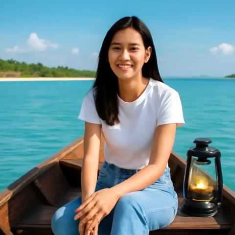 Ảnh bìa vuông bài hát Đèn chong mũi ghe — nhạc Bolero buồn