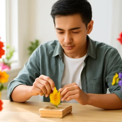 Ảnh bìa vuông bài hát Gửi Mùa Thu Cho Em — nhạc Acoustic lãng mạn