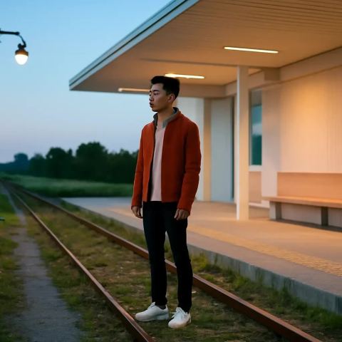 Ảnh bìa vuông bài hát Sân ga không còn tàu đỗ — nhạc Ballad buồn