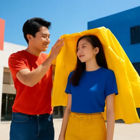 Ảnh bìa vuông bài hát Đi Cùng Em Hết Mùa Mưa — nhạc Ballad lãng mạn