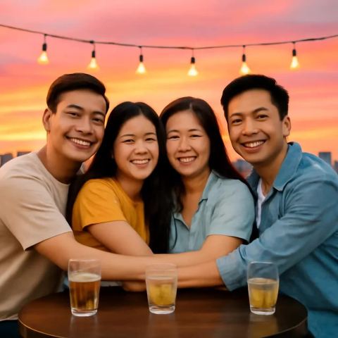 Ảnh bìa vuông bài hát Hội bạn cấp ba — nhạc Pop sôi động