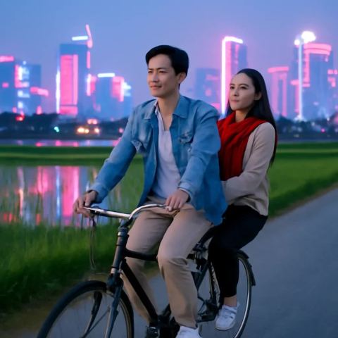 Ảnh bìa vuông bài hát Chở em đi chợ phiên — nhạc Bolero lãng mạn