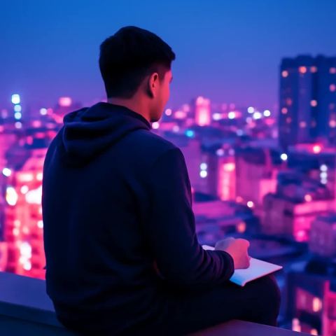 Ảnh bìa vuông bài hát Gửi cậu năm hai mươi — nhạc Rap hào hùng