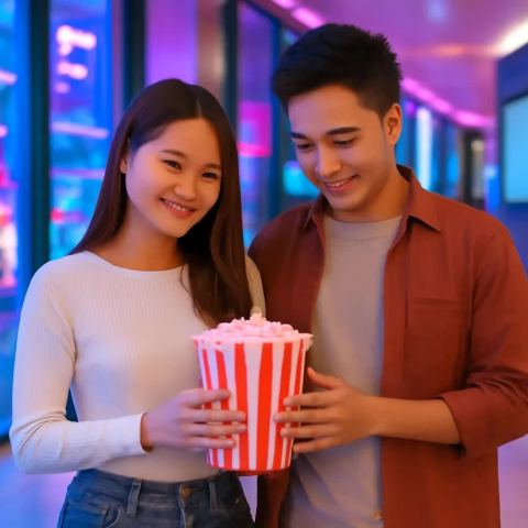 Ảnh bìa vuông bài hát Hẹn lần sau ở rạp — nhạc Pop lãng mạn
