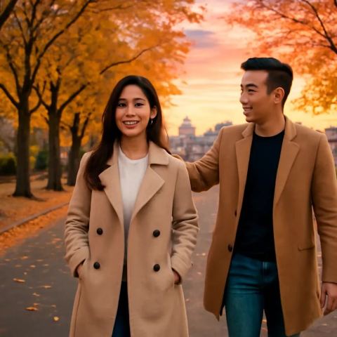Ảnh bìa vuông bài hát Lá sấu rụng qua vai — nhạc Ballad lãng mạn