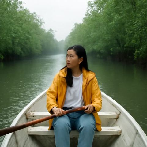 Ảnh bìa vuông bài hát Mưa Dầm Đất Mũi — nhạc Bolero buồn