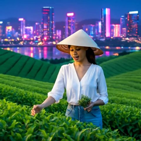 Ảnh bìa vuông bài hát Đồi Chè Lúc Sáng Sớm — nhạc Acoustic nhẹ nhàng
