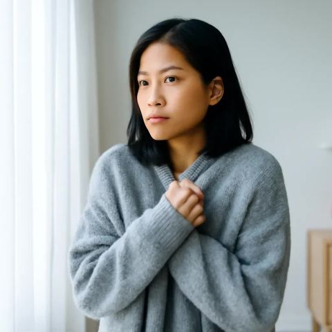 Ảnh bìa vuông bài hát Chiếc áo len giữ nhầm — nhạc Ballad buồn