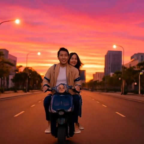 Ảnh bìa vuông bài hát Chạy chậm qua phố vắng — nhạc Lofi nhẹ nhàng