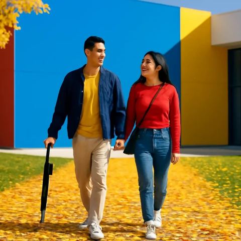 Ảnh bìa vuông bài hát Thu này mình đi chậm thôi — nhạc Ballad lãng mạn
