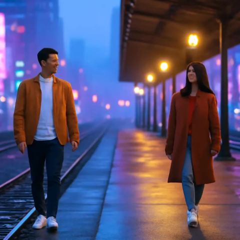 Ảnh bìa vuông bài hát Hẹn nhau ở ga cuối — nhạc Ballad buồn