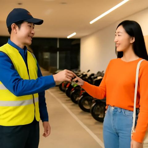 Ảnh bìa vuông bài hát Chú giữ xe chờ mình — nhạc Lofi nhẹ nhàng