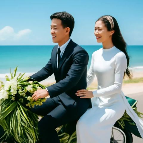 Ảnh bìa vuông bài hát Xe hoa kết lá dừa — nhạc Pop vui tươi