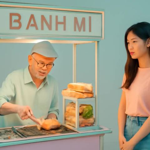 Ảnh bìa vuông bài hát Xe bánh mì nửa đêm — nhạc Lofi nhẹ nhàng