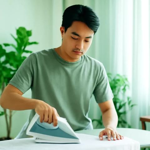 Ảnh bìa vuông bài hát Áo sơ mi ủi hai lần — nhạc Pop lãng mạn