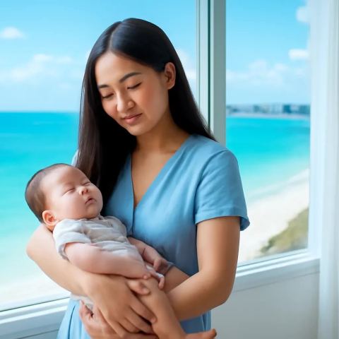Ảnh bìa vuông bài hát Mẹ trẻ thức canh con — nhạc Ballad buồn