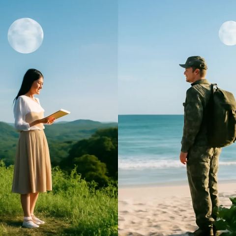 Ảnh bìa vuông bài hát Em trên non, anh ngoài đảo — nhạc Bolero hào hùng