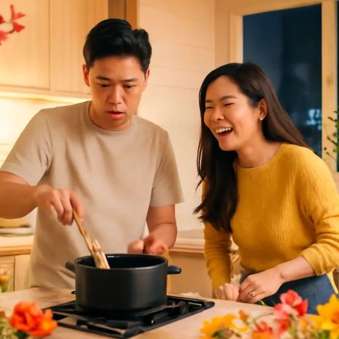 Ảnh bìa vuông bài hát Anh vụng, em khéo — nhạc Ballad lãng mạn