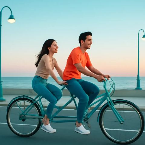 Ảnh bìa vuông bài hát Đèn Vàng Phố Biển — nhạc Pop lãng mạn