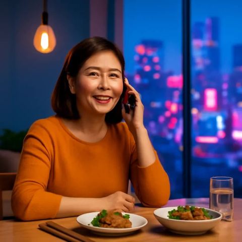 Ảnh bìa vuông bài hát Gọi về giờ cơm tối — nhạc Rap nhẹ nhàng