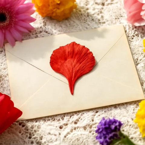 Ảnh bìa vuông bài hát Cánh phượng kẹp trong thư — nhạc Ballad lãng mạn