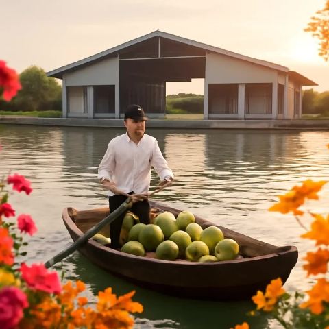Ảnh bìa vuông bài hát Ghe dừa ngang vựa cũ — nhạc Bolero buồn