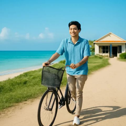 Ảnh bìa vuông bài hát Con đường cát lún — nhạc Pop nhẹ nhàng