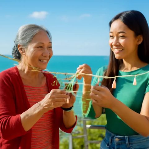 Ảnh bìa vuông bài hát Ban công bà treo chuông — nhạc Pop lãng mạn