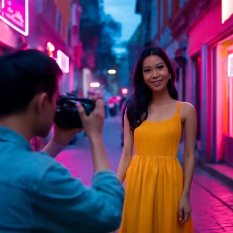 Ảnh bìa vuông bài hát Chụp em một tấm — nhạc Pop lãng mạn
