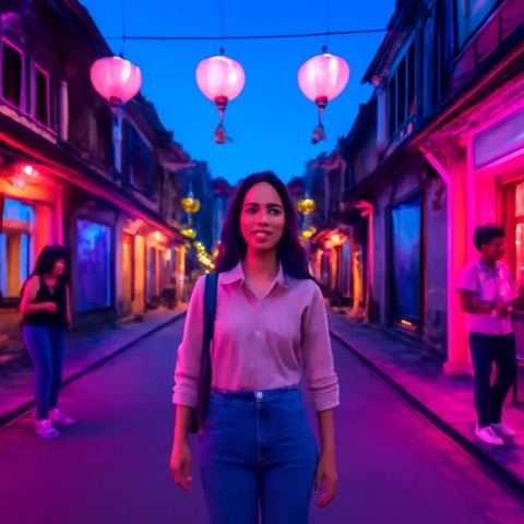 Ảnh bìa vuông bài hát Phố Đèn Lồng Tắt — nhạc Ballad buồn