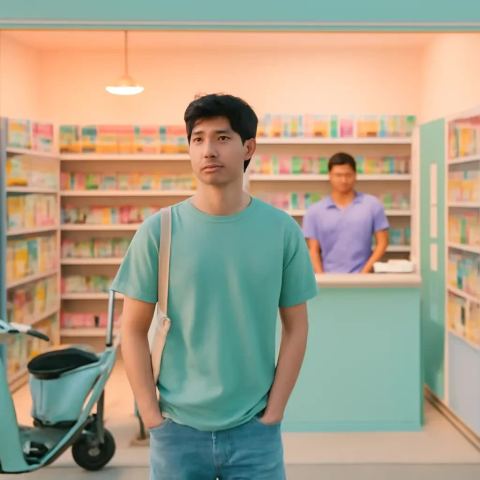 Ảnh bìa vuông bài hát Tiệm tạp hoá chưa đóng — nhạc Lofi nhẹ nhàng