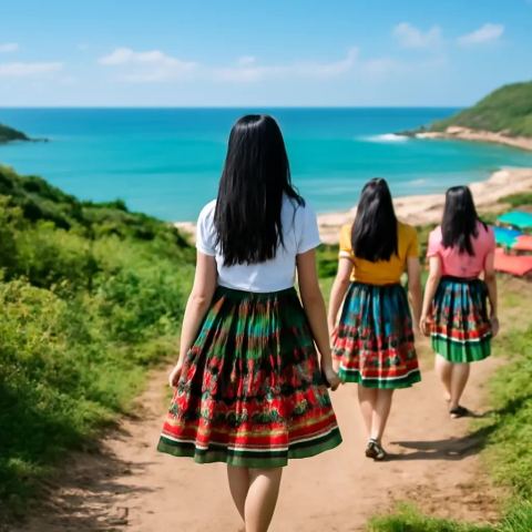 Ảnh bìa vuông bài hát Chợ phiên sáng sương — nhạc Pop vui tươi
