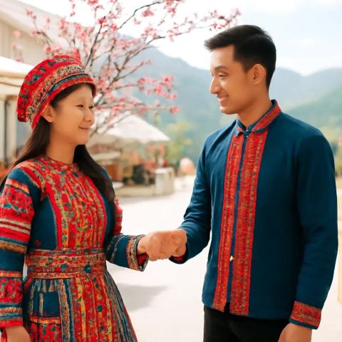 Ảnh bìa vuông bài hát Hẹn nhau chợ phiên — nhạc Pop sôi động
