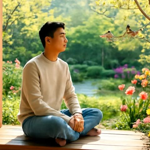 Ảnh bìa vuông bài hát Tiếng chim trước hiên — nhạc Lofi nhẹ nhàng
