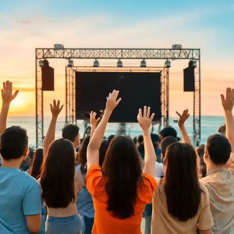 Ảnh bìa vuông bài hát Tay Lên Trời Cao — nhạc EDM sôi động