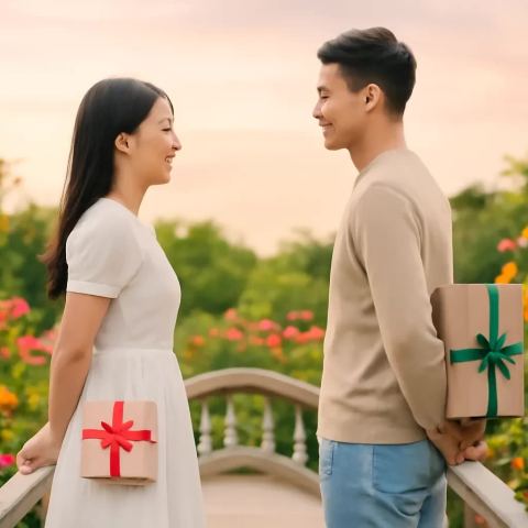 Ảnh bìa vuông bài hát Giấu tay sau lưng — nhạc Pop lãng mạn