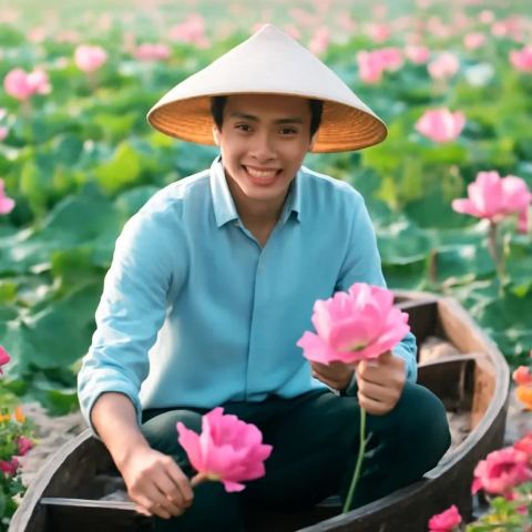 Ảnh bìa vuông bài hát Ao sen chú Tư — nhạc Pop nhẹ nhàng
