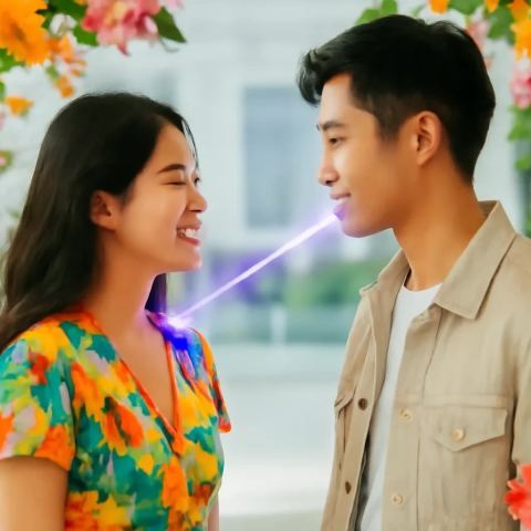 Ảnh bìa vuông bài hát Tia laser lướt qua — nhạc EDM sôi động